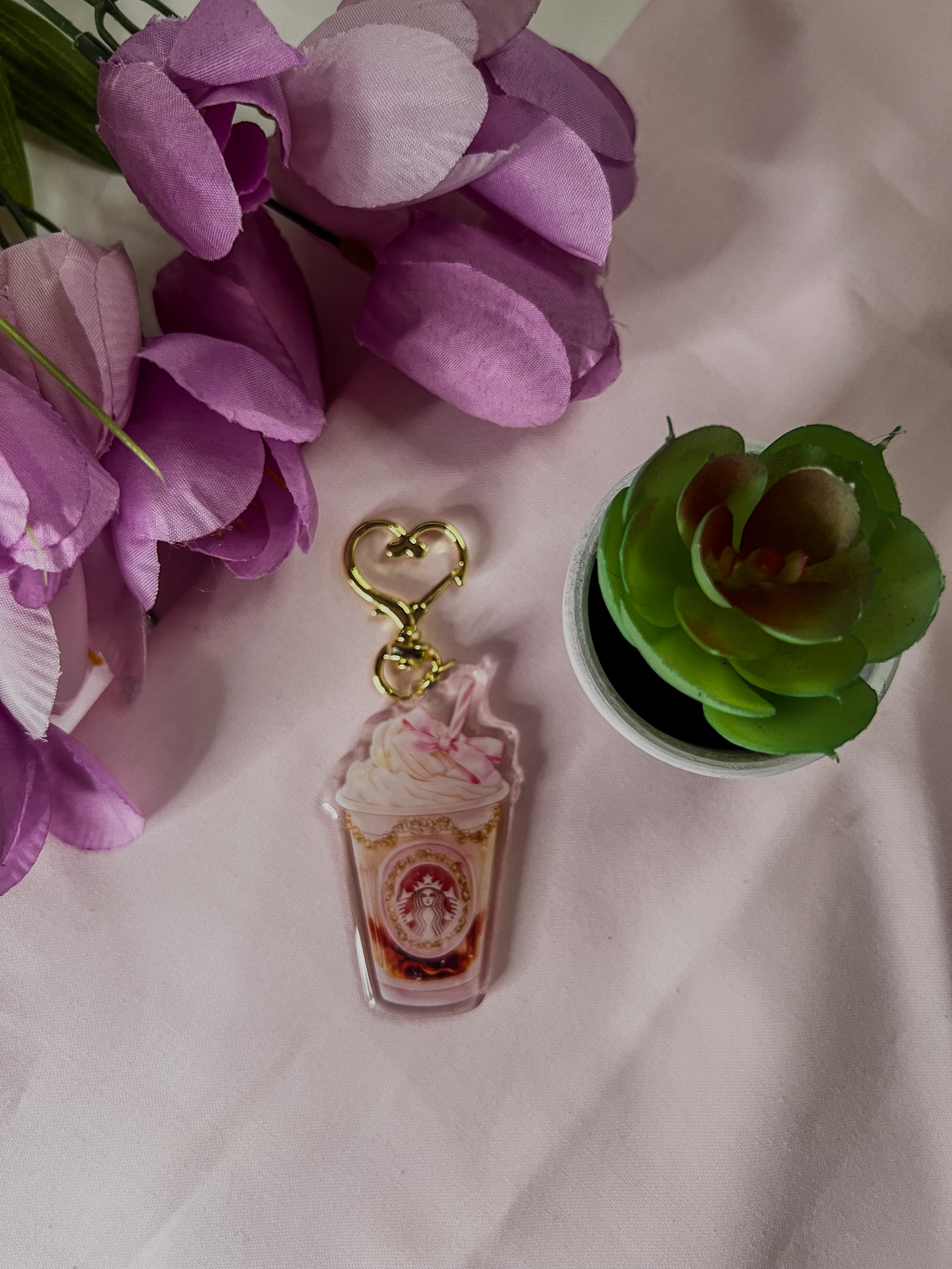 Coquette Coffee Keychain