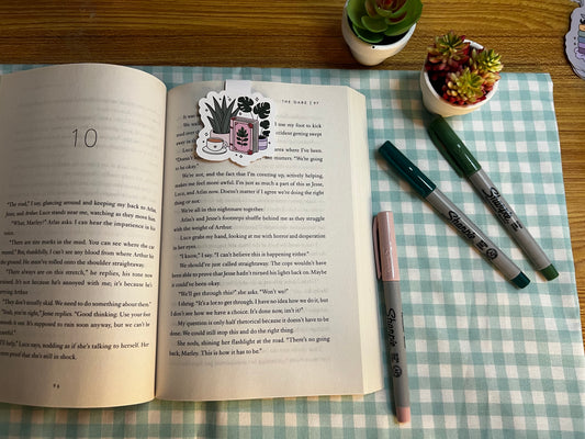 Sunday morning magnetic bookmark