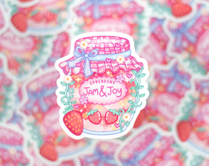 Strawberry Jam & Joy Sticker