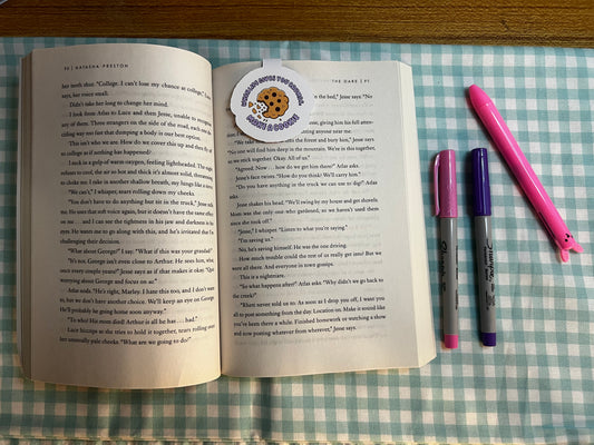 Cookie crumbs magnetic bookmark
