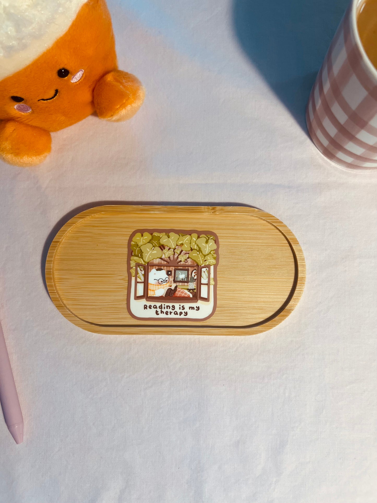 Reading for therapy sticker