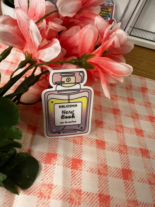 NEW BOOK SMELL Sticker 📚🌸