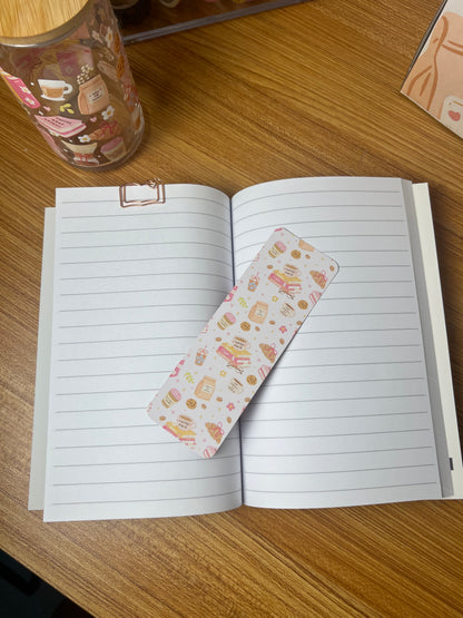 Café Girlie Bookmark 🌸🍪🩷