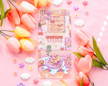 Pastel Pastry Reading Log Bookmark
