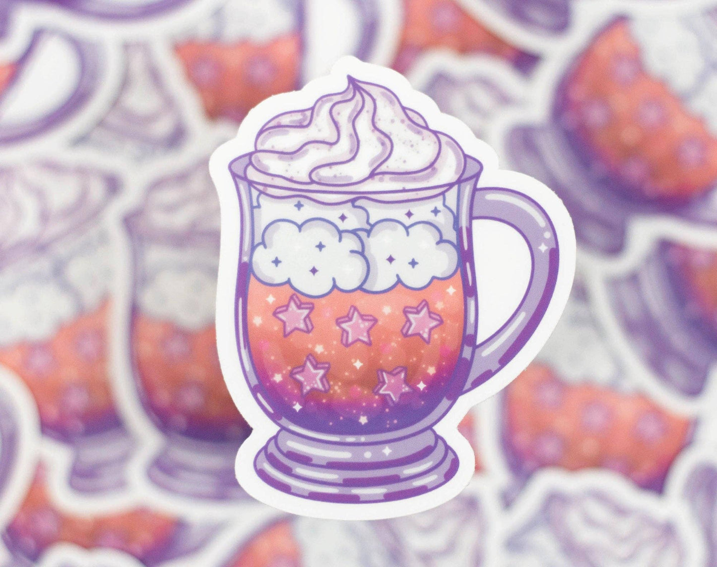 Iced Coffee Clear Sticker