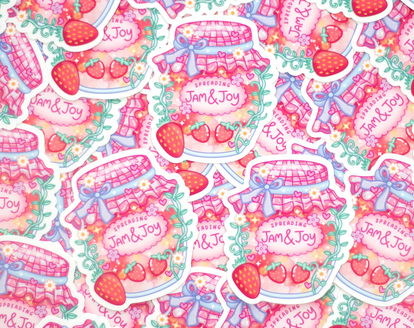 Strawberry Jam & Joy Sticker