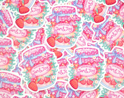 Strawberry Jam & Joy Sticker