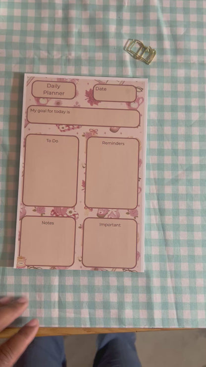 Pink & Cozy Picnic Daily Planner